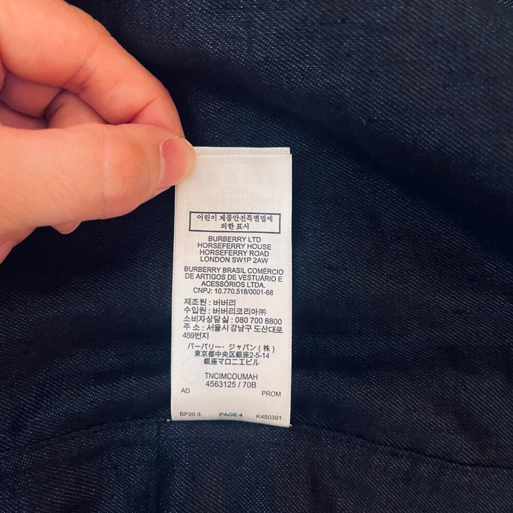 Burberry Men Dress shirt XS black - Picture 8 of 9